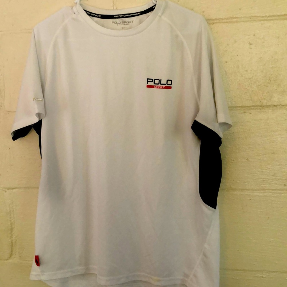 Dry fit Polo Sport. Medium, white
